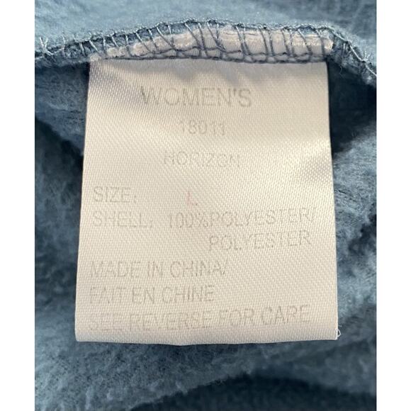 Wms Woolrich Sz L Horizon Blue Full Zip Sleeveless Pockets Golf Vest - Picture 6 of 9